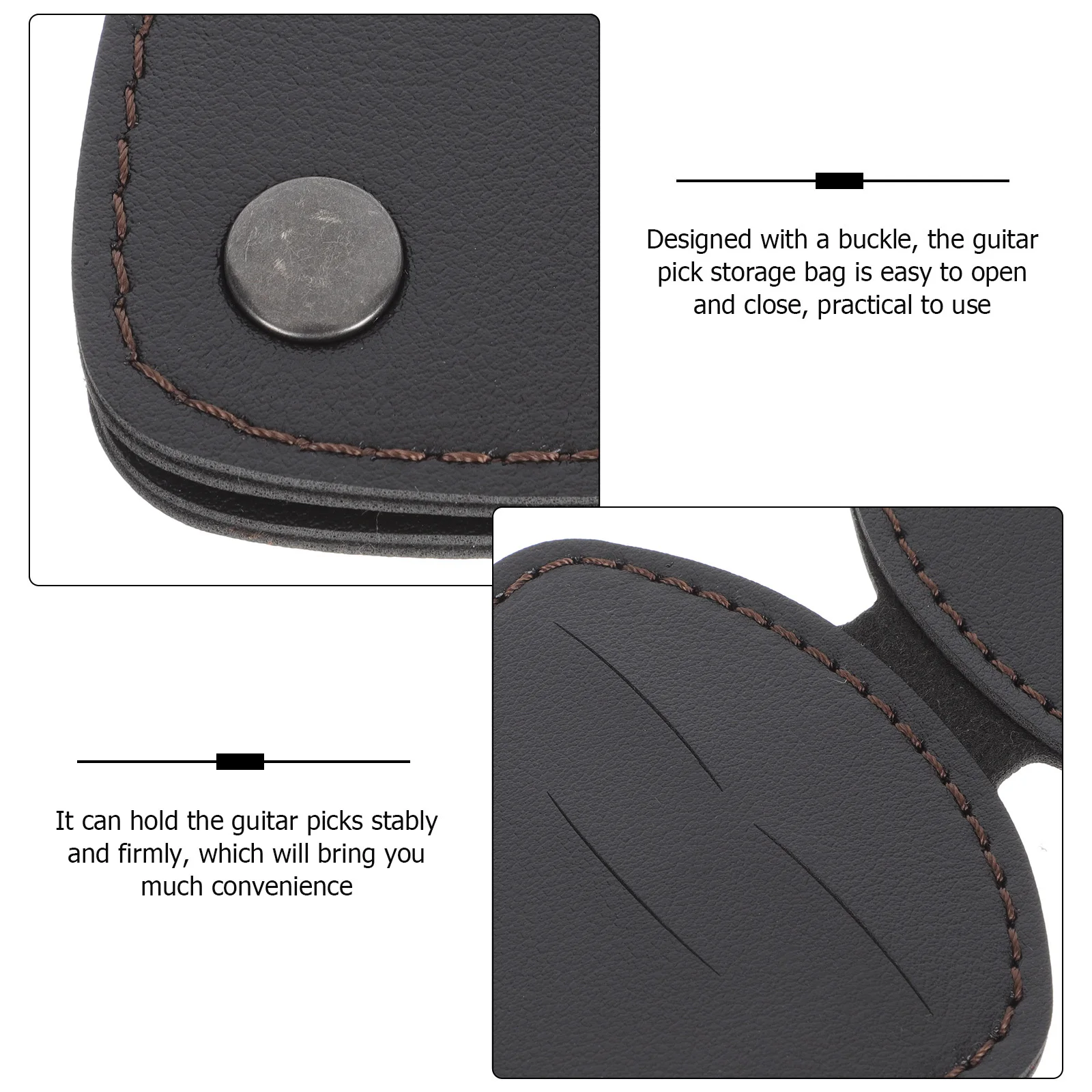 

Portable Guitar Pick Bag Durable Storage Pouch for Acoustic Electric Ukulele Banjo Plectrum Organizer Guitar Pick Bag