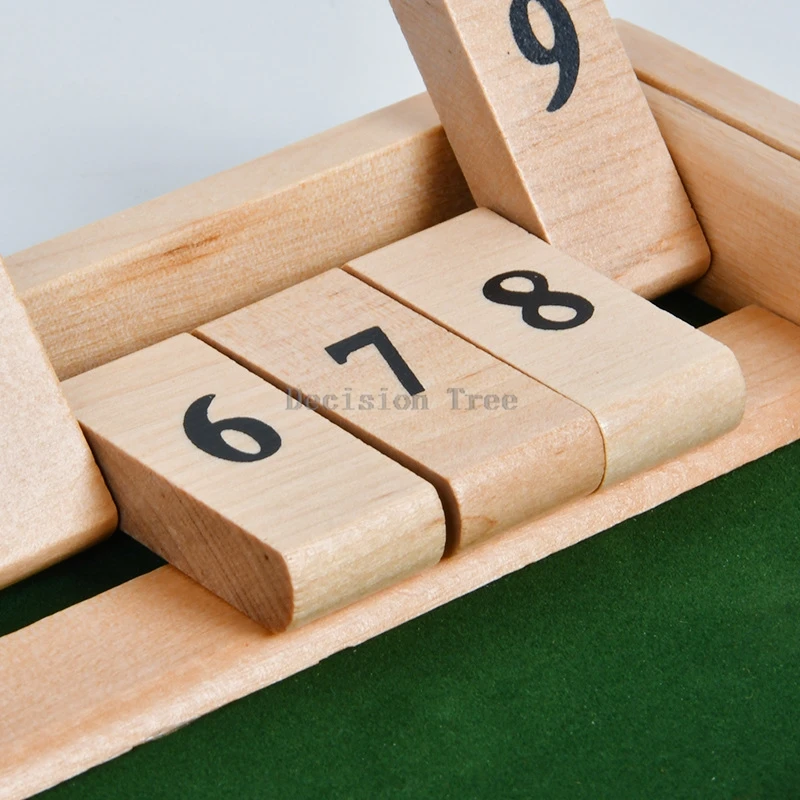 2025 wooden number flip board game party table game fun parent-child interactive games  arithmetic practice puzzle game a001