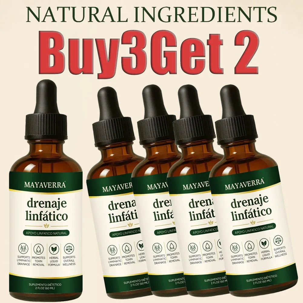 Natural Herbal Support Liquid Serum Lymphatic Drainag Drops Supplement Fluid Balance Daily Wellness Body Care Swelling Relief