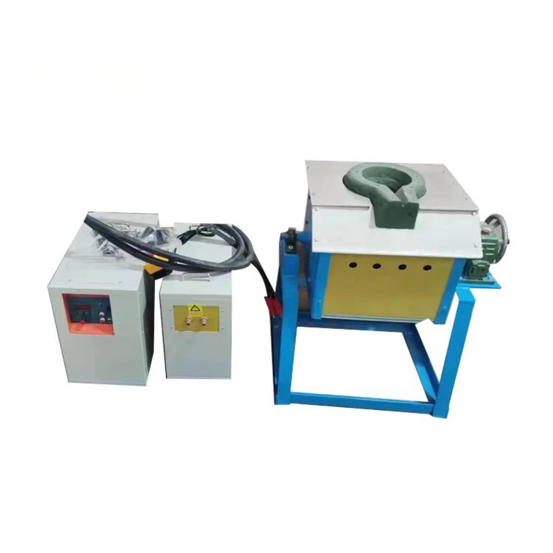 Portable Small Induction Melting Furnace Induction Heating Equipment High-frequency Machine 50KW Drill Bit Quenching