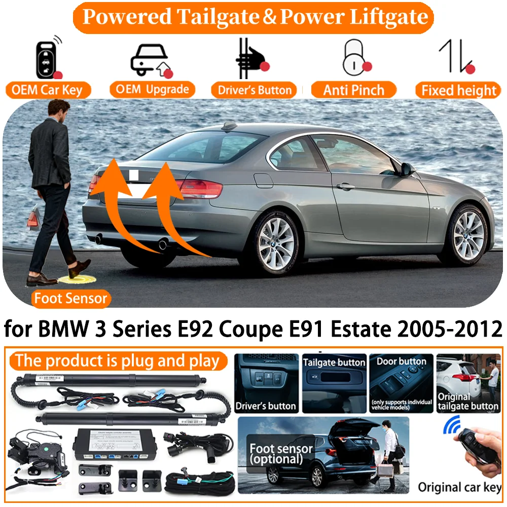 

Car Powered Tailgate system for BMW 3 Series E92 Coupe E91 Estate 2005-2012 Automatic Electric Power Tailgate Tail Gate Lift kit