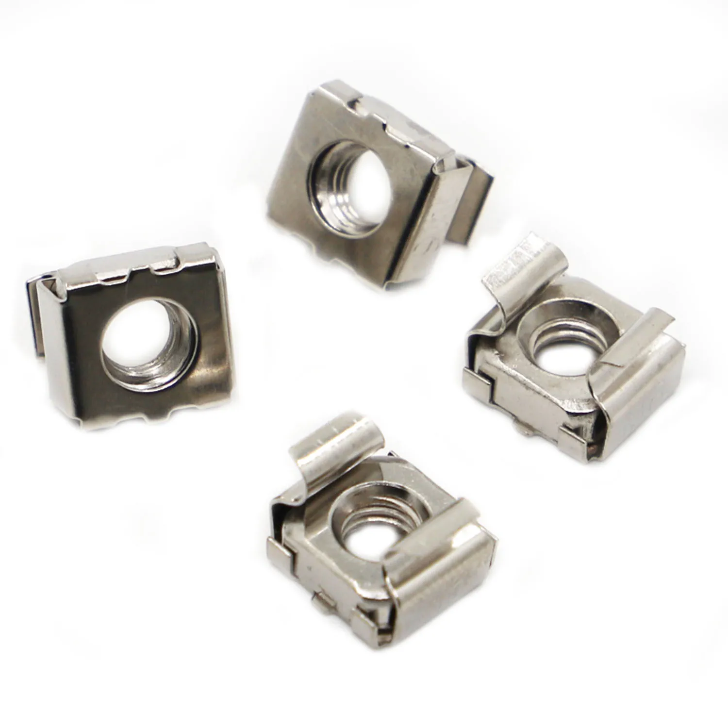 

M4 M5 M6 M8 M10 Nickel Carbon Steel Quartet Floating Nut Cassette Elastic Enclosure Card Cage Nuts Cabinet Rack Mount Nut