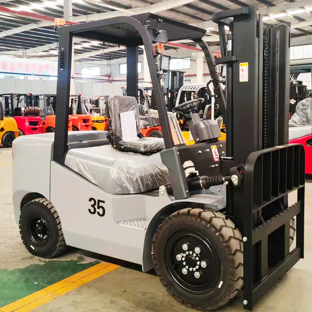 Counterbalance Forklift 3.5 Ton Warehouse Side Shift Triple Mast CE EPA Customized Heavy Duty Material Handling