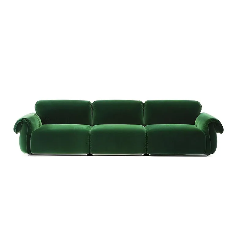 Italian light luxury high-end design sofa, living room simple modern home module combination fabric sofa