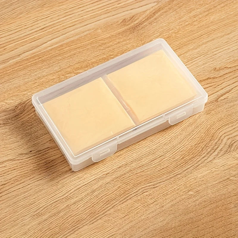 1PC butter and cheese storage box, portable refrigerator vegetable preservation packaging box, transparent cheese container