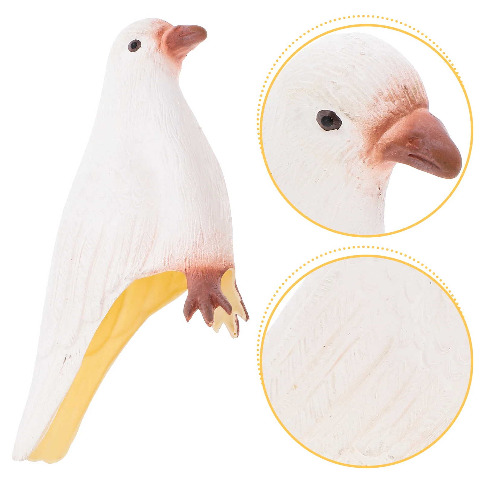 

Rubber Simulation Pigeon for Tricks Props Bird Decorations Artificial Pigeon Dove Statue Garden Decoration Lightweight