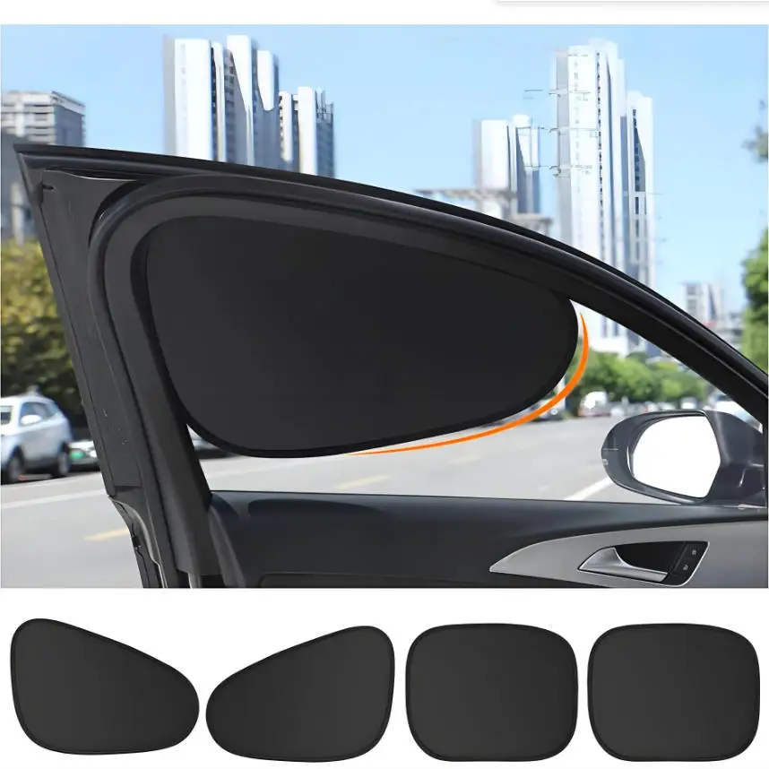 

New Electrostatic Car Side Window Sun Visor 4-Layer Sun Shade Curtain Anti-Glare 99.9% UV Blocker Auto Interior Sun Protection