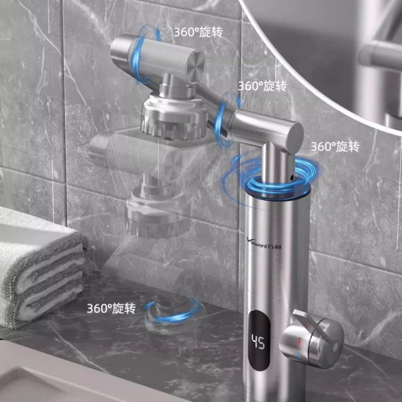 Instant Electric Faucet - Quick-Heating, 360° Swivel, Kitchen/Home Use, Hot & Cold Dual Mode