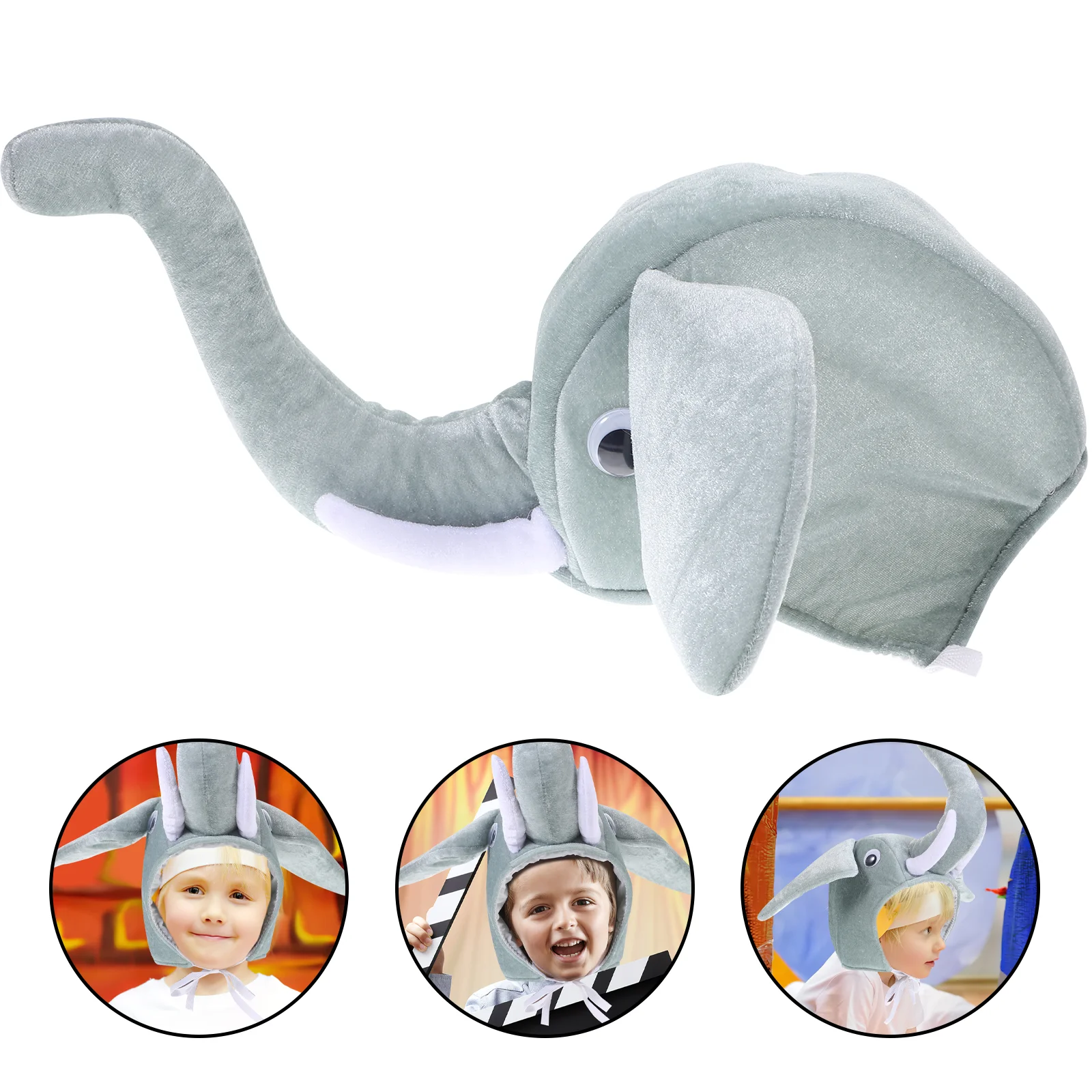 Interaction Animal Performance Costume Elephant Shaped Hats for Parent Child animal cap kid hat performance cap