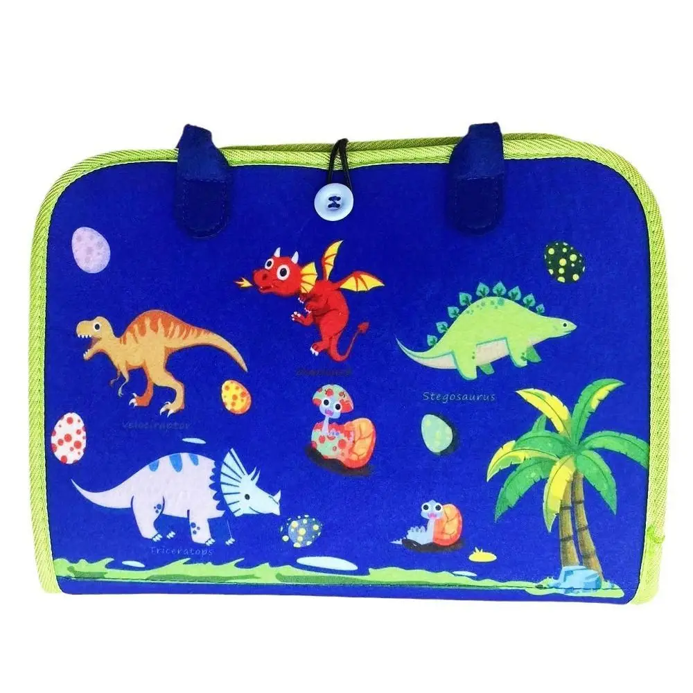 1Pcs Sensory Activity Learning Board Felt Developing Skills Board Busy Board Table Game Educational Recognition For Toddlers