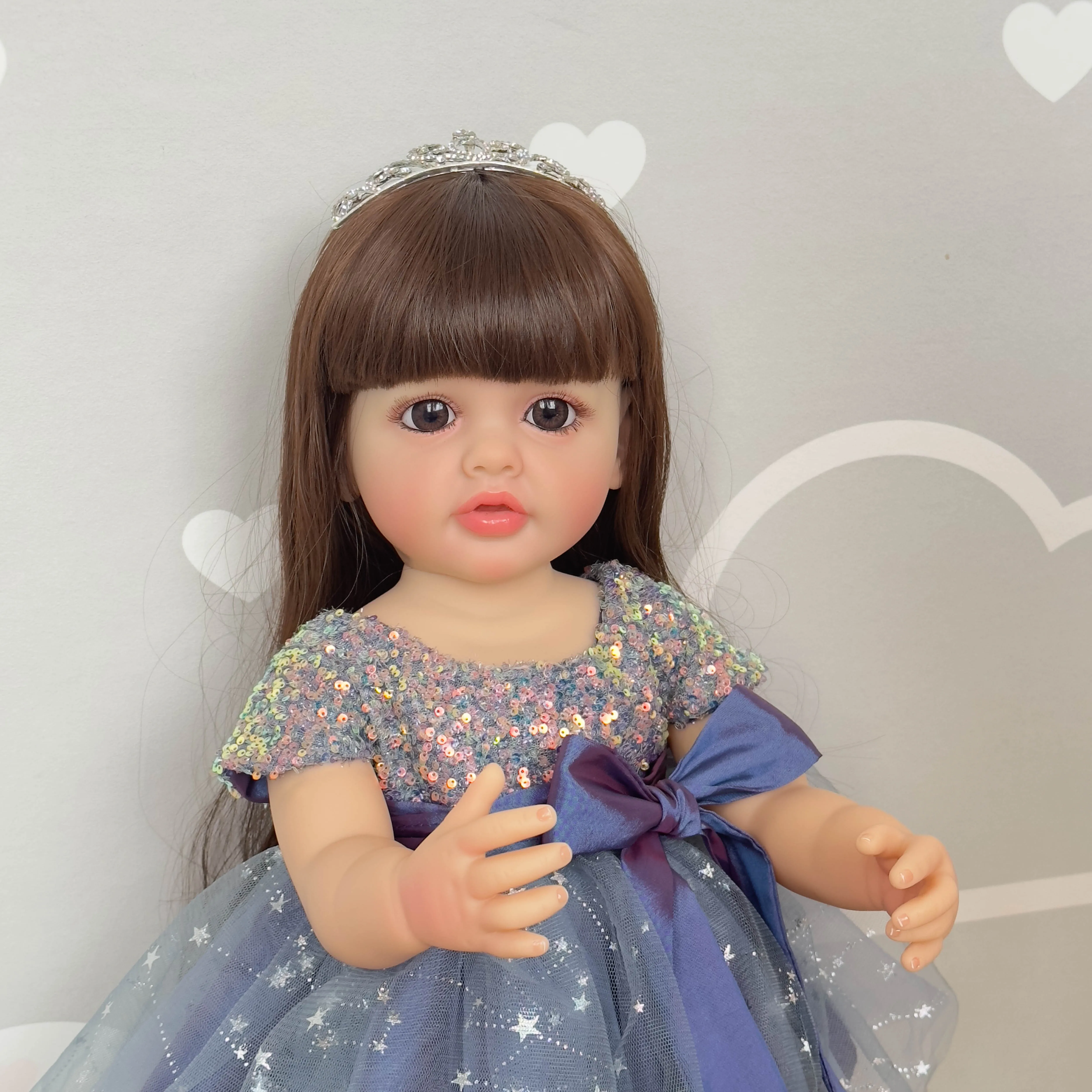 

Genuine New Princess Dress Doll Long Hair Dressing Dressing and Dressing, Creative Gift for Family Dolls