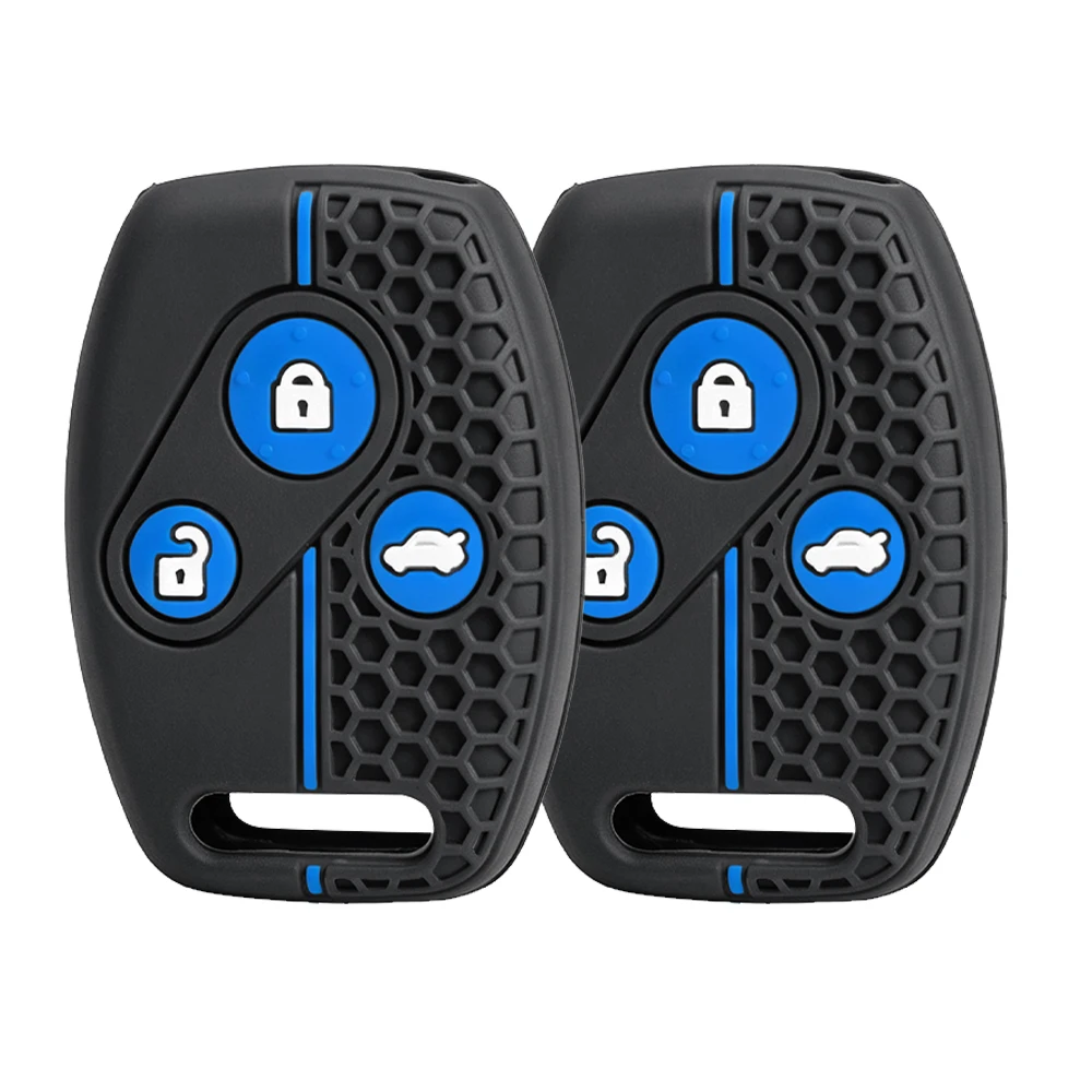Silicone Car Key Case Cover For HONDA Accord CRV Pilot Civic 2003 2007 2008 2009 2010 2011 2012 2013