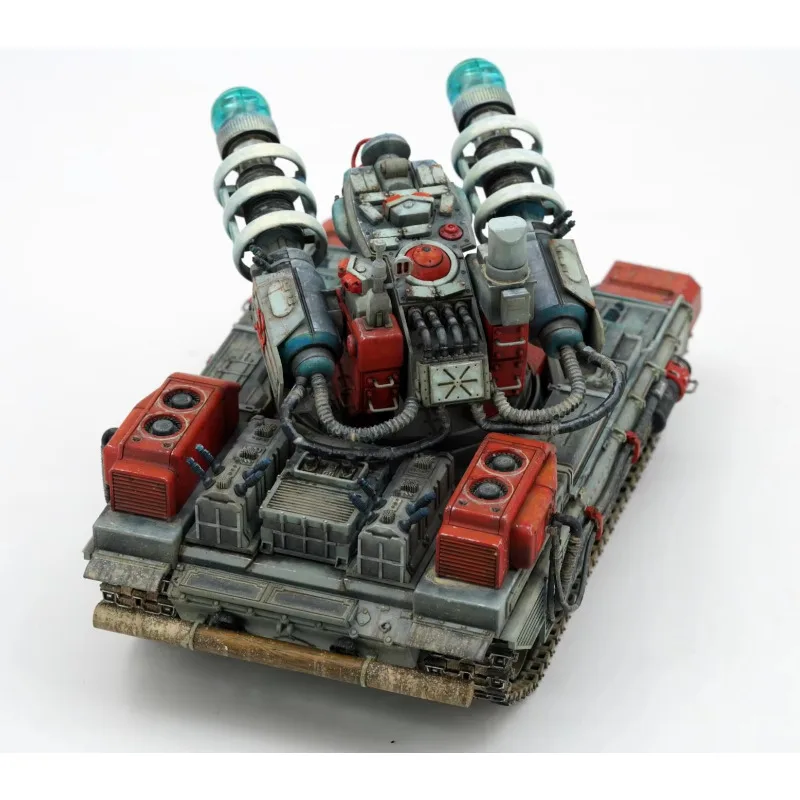 Border 1/35 escala BC-005 tanque Tesla sin pegamento torreta de pistola móvil con kit de modelo de montaje de lámpara Tesla