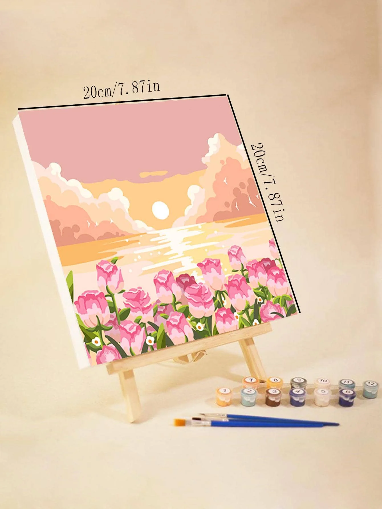 1PCS20*20CM high-light high quality paint diy digital oil painting hand-filled oil painting