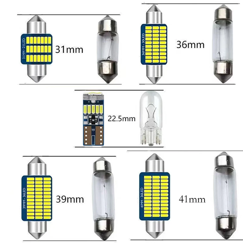 15Pcs For BMW X5 E53 2000 2001 2002 2003 2004 2005 2006 LED Interior Light Bulb Kit Trunk License Plate Lamp Car Accessories view 2