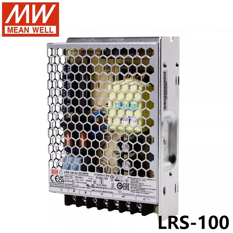 LED power supply LRS-100 serie 100 watts 5 Volts 12v 24v 36v 48v tape light Power adapter Mean well transformer UL certification