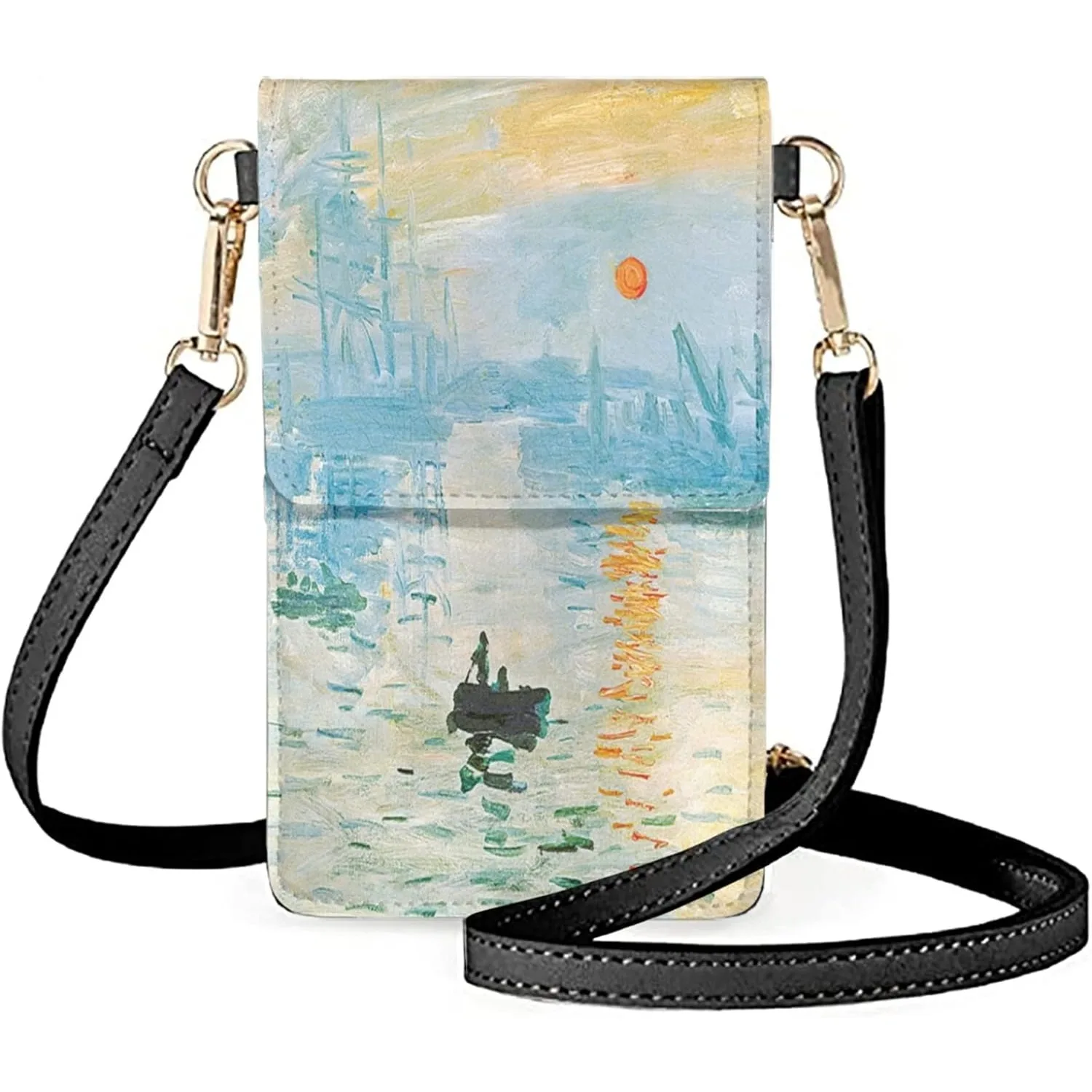 

Сумка-кошелек для мобильного телефона для женщин, легкая кожаная сумка через плечо для телефона с ремешком