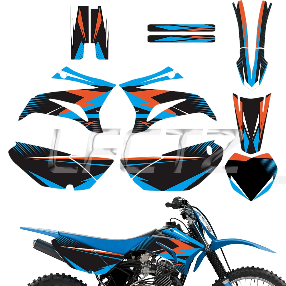 Motorcycle Decoration Graphics Decals Stickers Kit Fit for YAMAHA TTR 125 TT-R125 TTR125 2008-2023 2022 2021 2020 2019 2018 2017