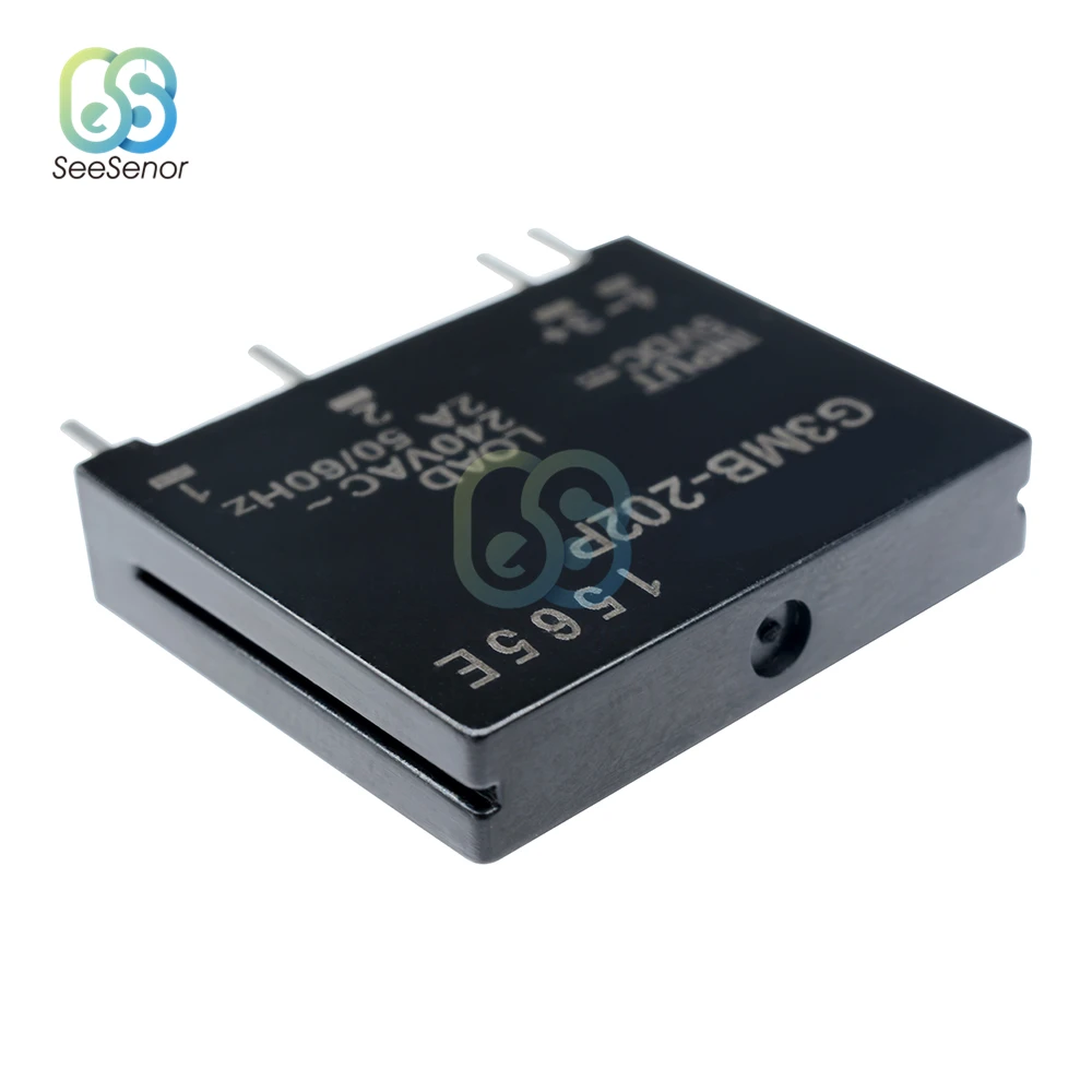 Smart Electronics Solid State Relay Module G3MB-202P DC-AC PCB SSR In 5V/12V/24VDC Out 240V AC 2A