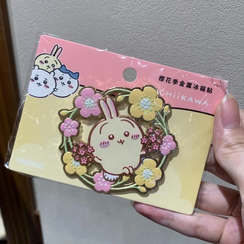 MINISO名創優品冷蔵庫マグネットかわいいかわいいちいかわうさぎモモンガ磁気吸引冷蔵庫金属愛らしいギフト女の子のため