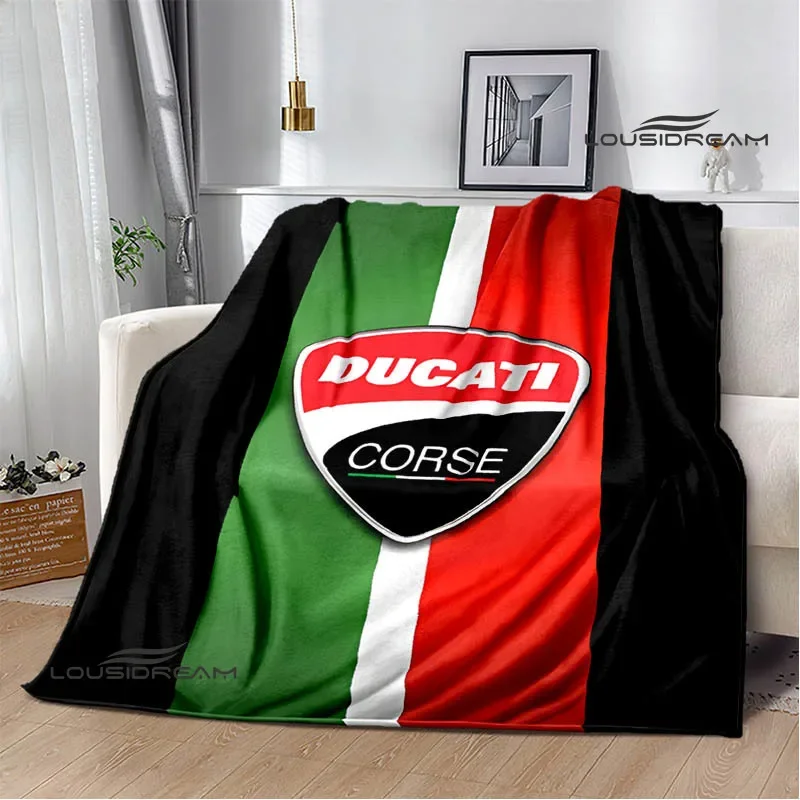 3D D-Ducatiss motorcycle printed blankets children's warm blanket soft and comfortable blanket home travel blanket birthday gift