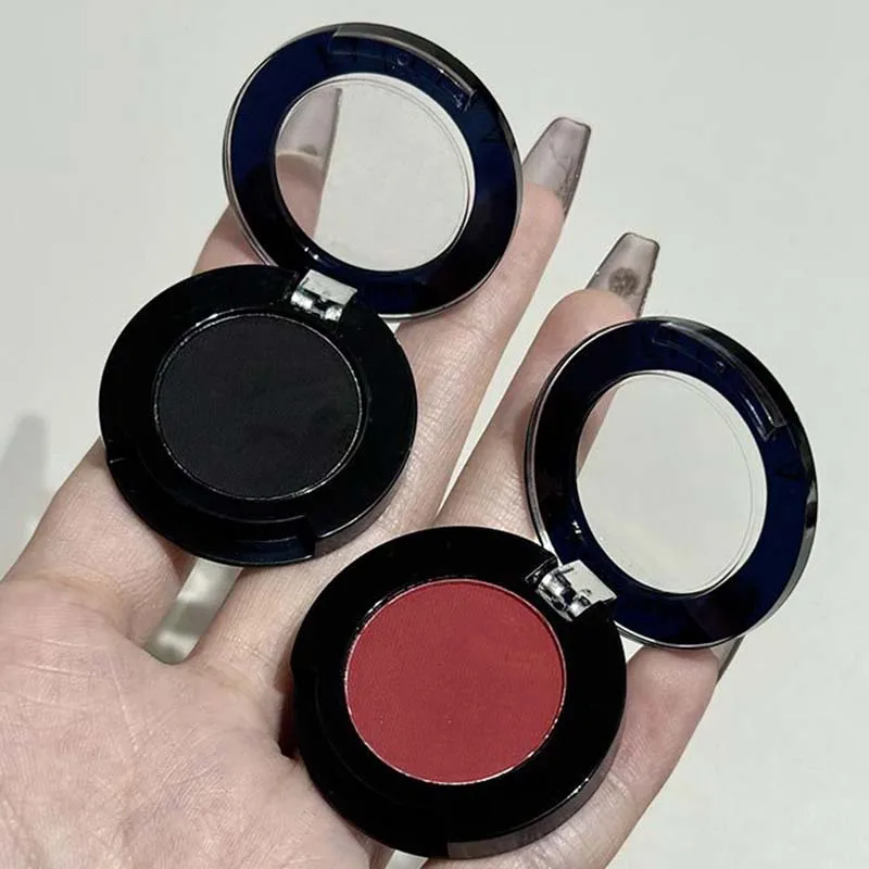 Black and Red Combination Eye Shadow Set Punk Goth Smoke Style Matte White and Blue Eye Shadow Set Eye Makeup Cosmetics 2pcs/set