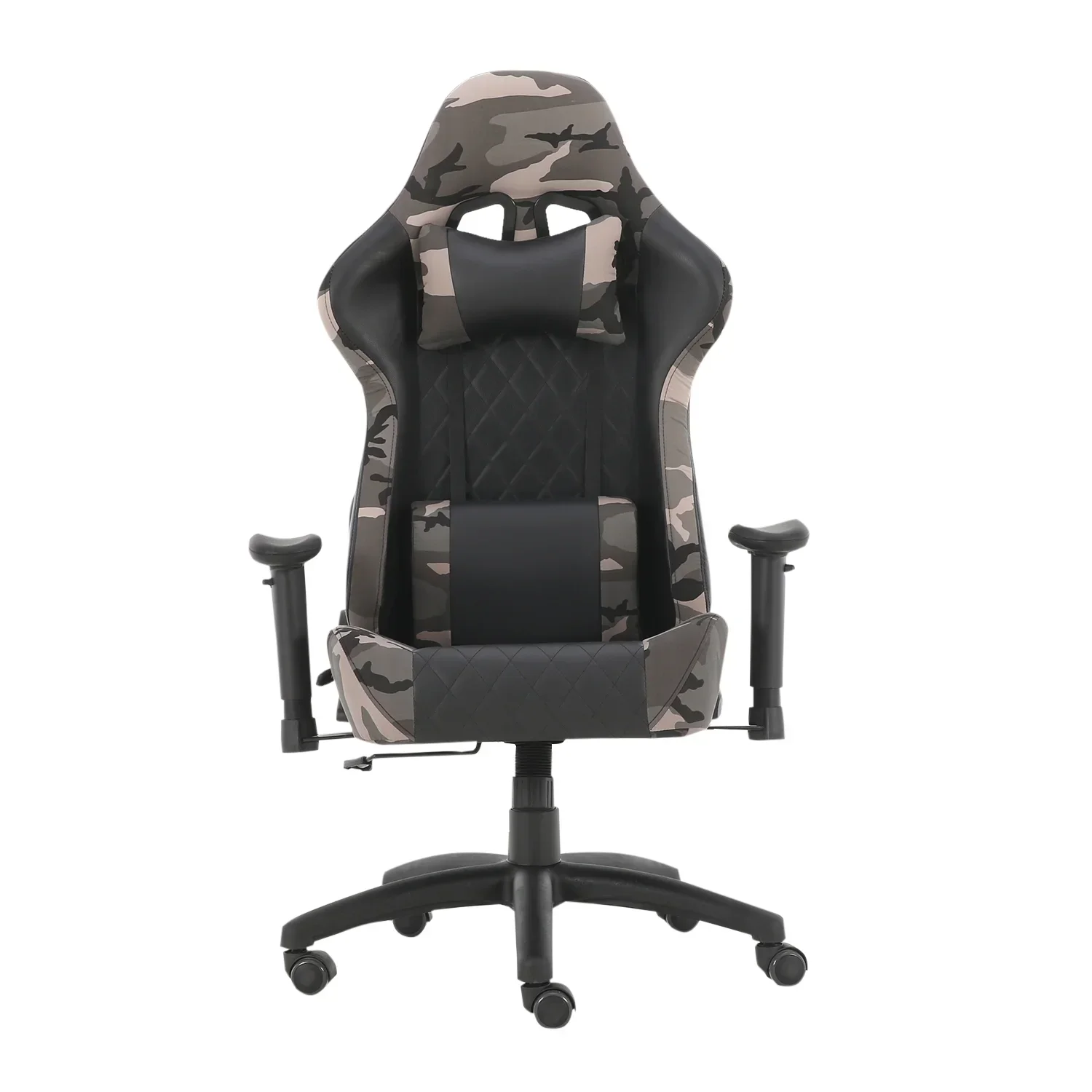 #US Warehouse Computer Desk Chair Gaming Chair Office Swivel Chairs with headrest and Lumbar Pillow Camo-B