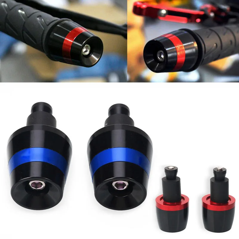 Motorcycle CNC End Plug Slider Handlebar Grips Ends Caps Cover For YZF R1 R6 R3 R15 R25 FJR1300 XJR1200 XJR1300 FZ-09