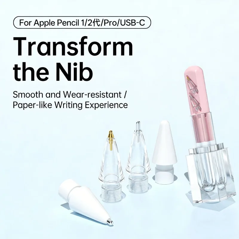 

4Pcs Replacement Pencil Tips For Apple Pencil 1/2/Pro/USB-C, Upgraded iPad Pen Tips With Storage Case