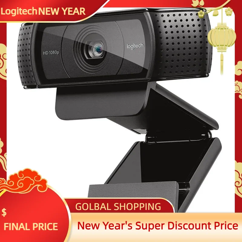 

Logitech HD Pro Webcam C920e, Widescreen Video Calling and Recording,1080p Camera, Desktop or Laptop Webcam,C920 upgrade version