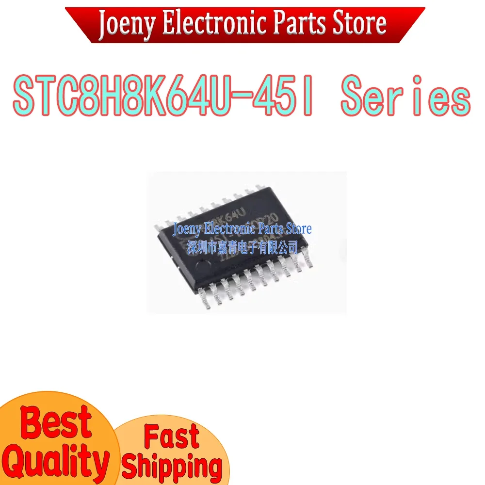 STC8H8K64U-45I TSSOP20 SOP16 PDIP40 QFN48 LQFP48 QFN32 LQFP64 QFN64 LQFP32 LQFP44 SKDIP28 PC shell