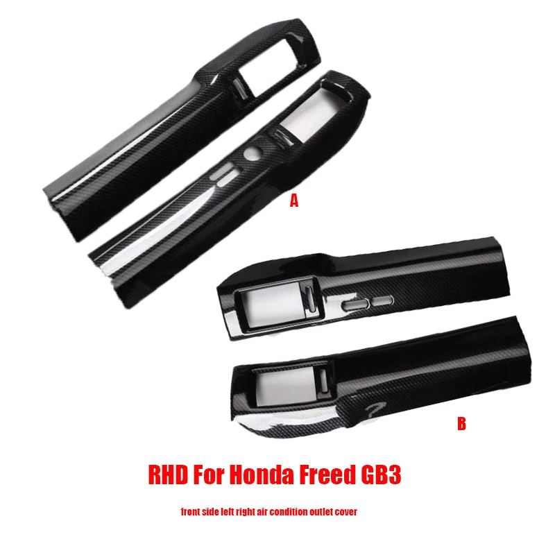 Right Hand Drive For Honda Freed GB3  ABS Front dashboard Side Air Condition Vent air Outlet Cover Trim Sticker Frame Decoration