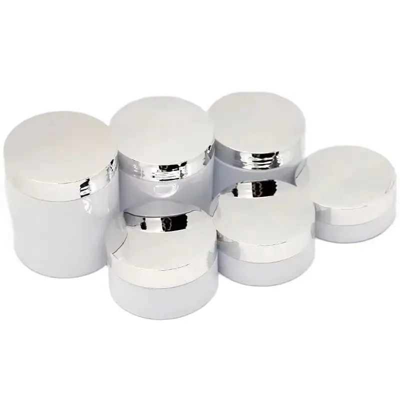 

24pcs Empty Hair Mask Pots 50G 80G 100G 150G 200G 250G White Plastic Container Wide Mouth Bottle Cosmetic Cream Jars With Lids