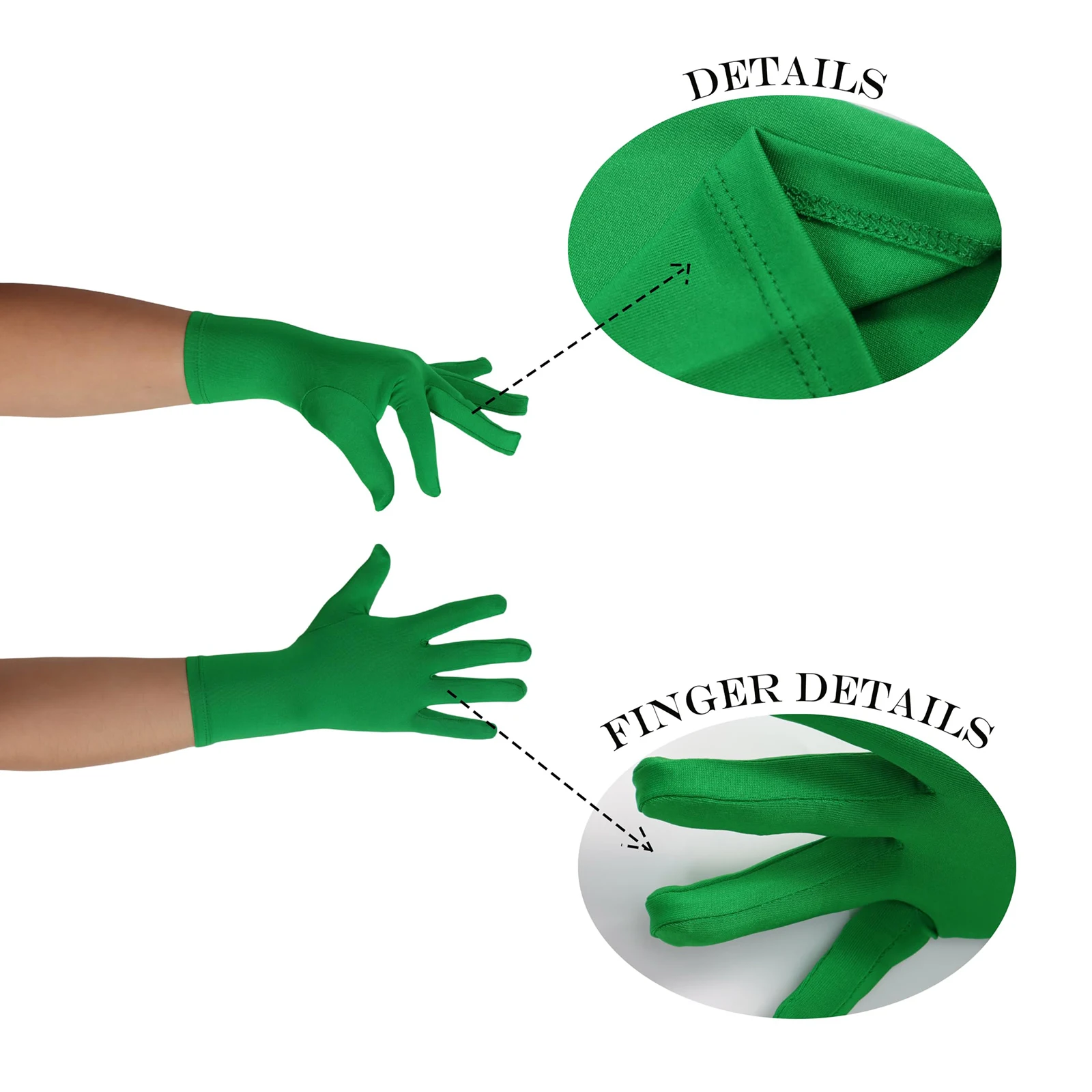 

Женские короткие эластичные перчатки с защитой от солнца, модные костюмные перчатки для сценических шоу, езды на велосипеде, повседневного использования