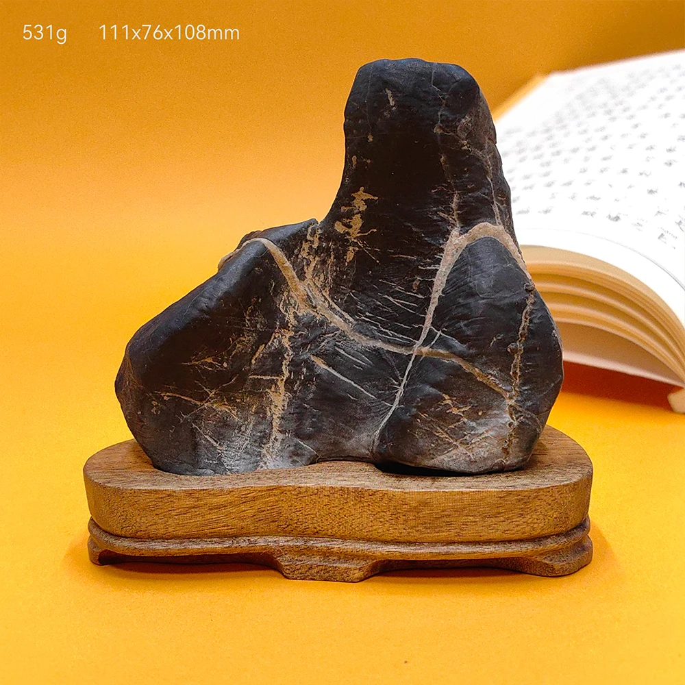 

MTBUY Mountain Rock Office Decoration Suiseki Stone Sculpture Stone Collection Asian Natural Stone Cadeau Homme Rough Stone