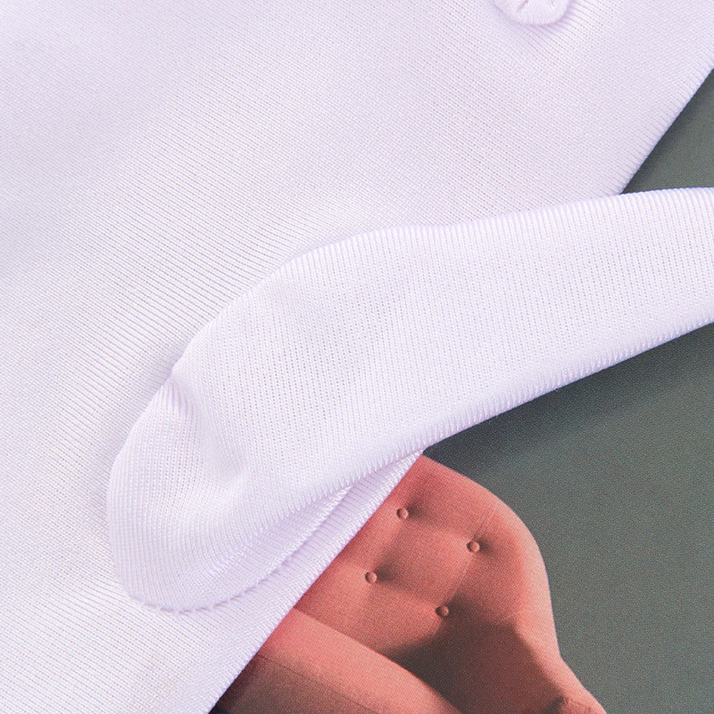 Guanti da ciclismo da uomo in spandex sottile elastico in puro colore con etichetta, protezione solare, guanti da guida anti-UV