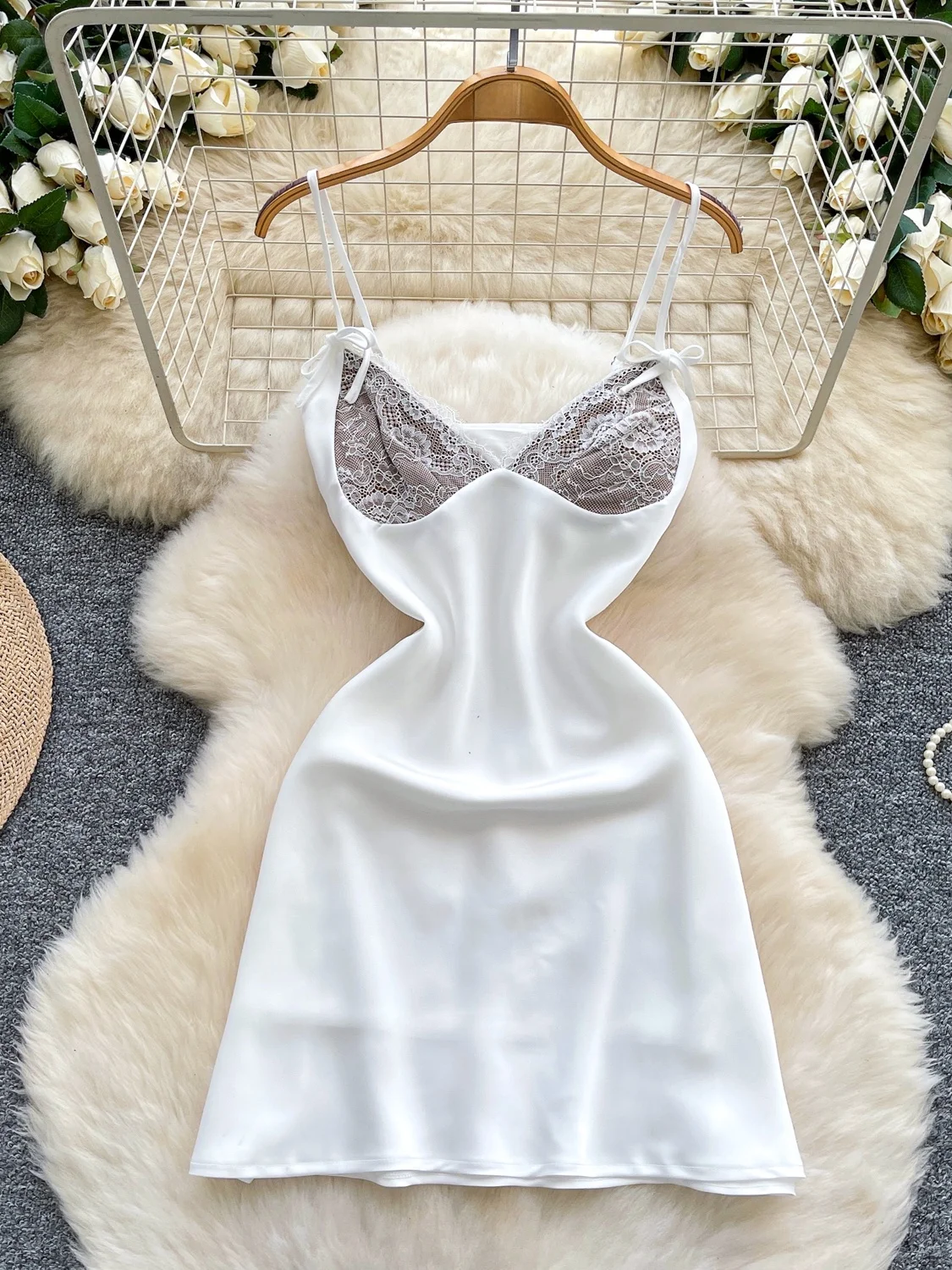 

Новая женская юбка Pure Desire Dr 2025: сексуальная, пикантная, с кружевными вставками, А-силуэт, с завышенной талией, из полиэстера, летняя