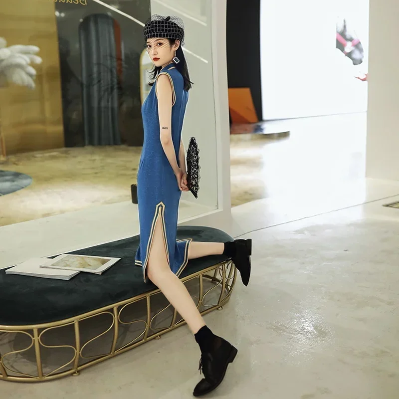 2024 традиционный костюм Cheongsam Shanghai Qi Tang, винтажное восточное современное китайское платье Qipao 102 MN3