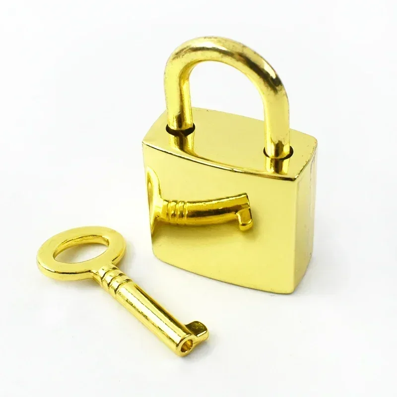 2/5/10 Set Meetee Gold Silber Gun Black Messing Schloss Schlüsselzubehör Gestreiftes Taschenhängeschloss Handtaschenschnalle Verschluss Hardware