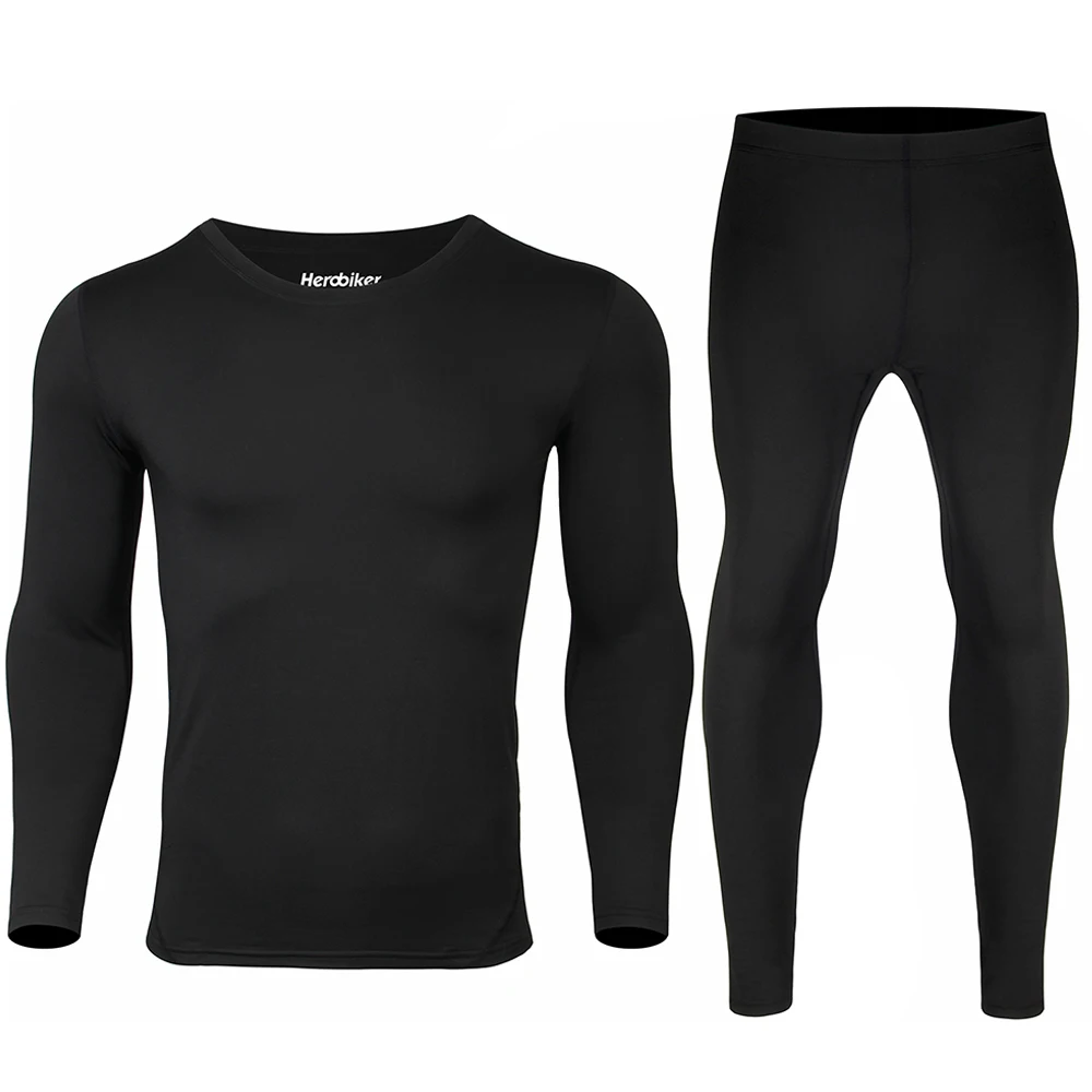 Men Women Thermo Underwears Suits Set Motorcycle Skiing Winter Warm Base Layers Tight Long Johns Tops Pants Set