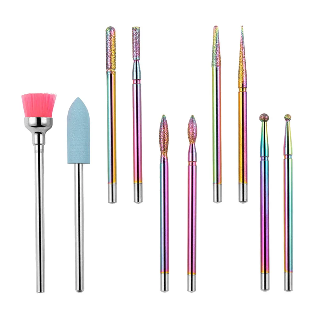 1 ensemble d'outils de forage à ongles, fourniture de manucure, Durable, Portable, petite taille, parfait pour le polissage quotidien des ongles, polisseuse de manucure