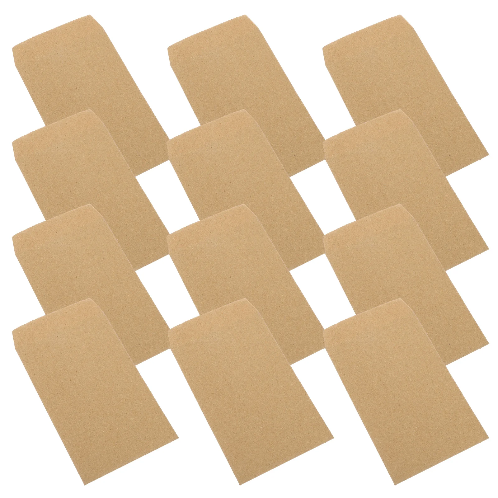 

100pcs Mini Envelope Seed Bags Card Small Items Packaging Cowhide Color Versatile Storage for Coins Seeds Cash Safe ganized