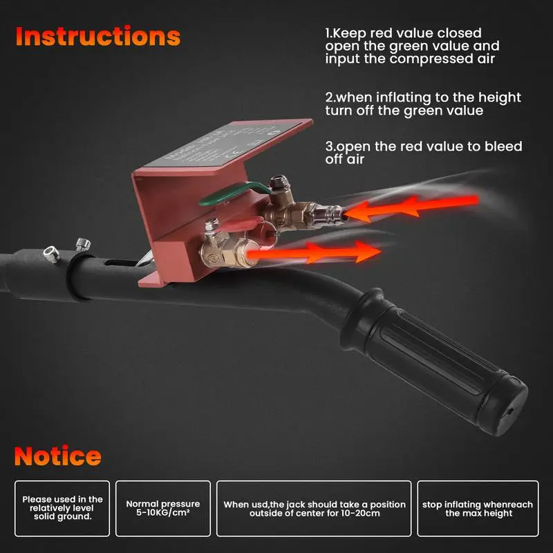 Air Bag Jack Lift 6600 Lbs Capacity Bag Air Jack Pneumatic Car Jack Fast Lifting Pneumatic Jack For Cars Efficient