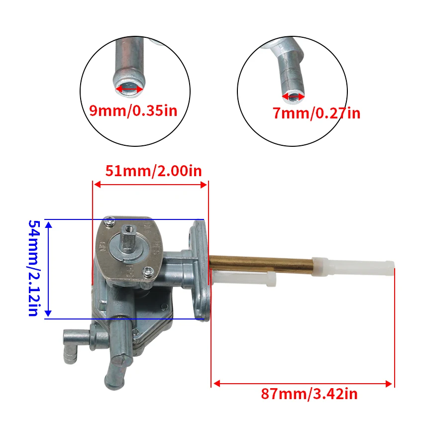 Gas Fuel Petcock Tap Valve Switch Pump For Suzuki Bandit GSF600 GSF600S GSF1200 GSF1200S GSF 600 1200 44300-26E01 44300-26E00