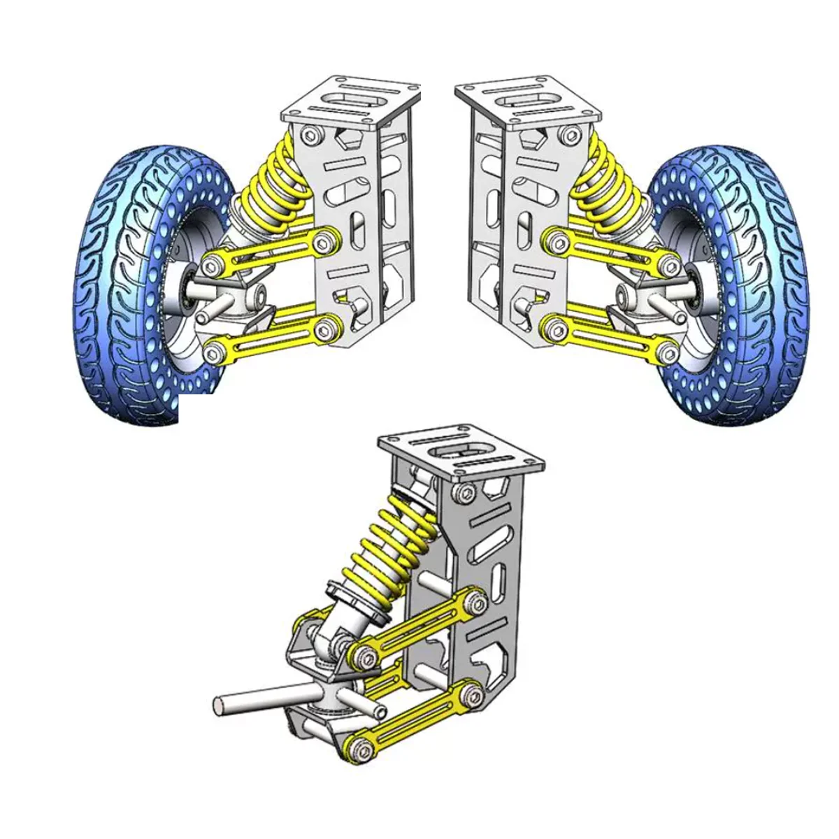 scooter-robot-electric-skateboard-trolley-trailer-shock-absorber-multifunctional-steering-shock-absorber-load-capacity-100kg