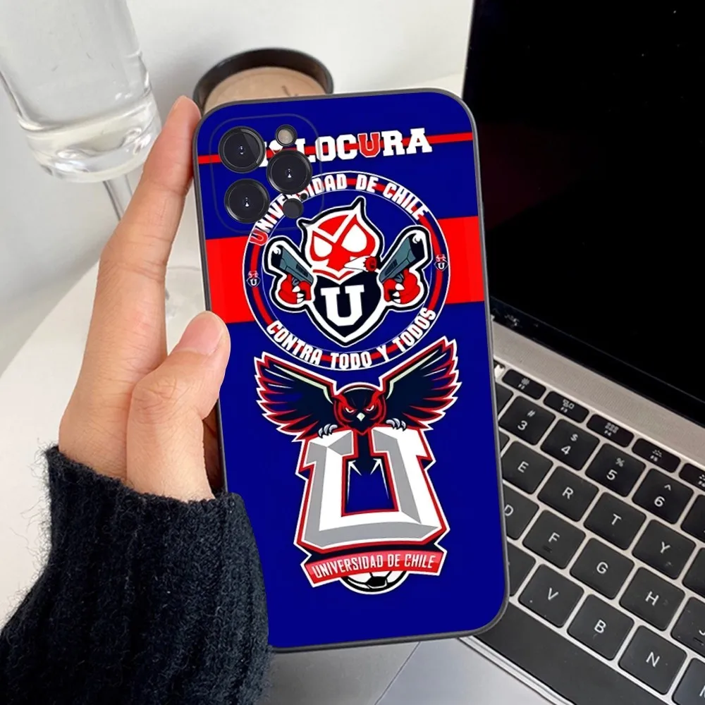 Chile U-University Logo Phone Case Silicone Soft For Iphone 16 15 14 13 12 11 Pro Mini XS MAX Plus X Cover - náhled 6
