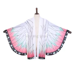 Anime Kochou Shinobu Cosplay Costume for Women Halloween Outfits Japanese Style Kimonos Summer Bathing Wear Cardigan