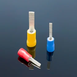 PVC Insulated Blade Terminal Electrical Wire End Flat Needle Crimp Connector Pure Copper Cold Press Terminal Use For AWG22-10