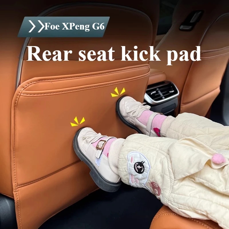 

For XPENG G9 2024 Back Seat Kick Mat Full Coverage Anti-Scratch Car Seat Protector No Tools Installation