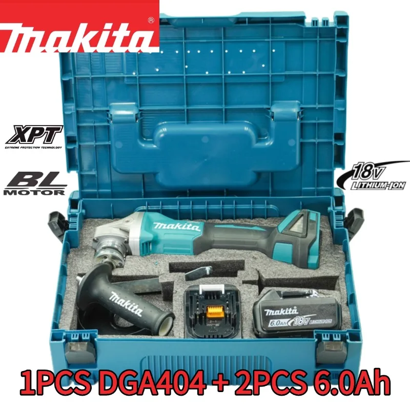 

Original Makita DGA404 100mm Angle Grinder 8500 RPM 720W Power IP54 Rated for Concrete Metal Cutting Professional
